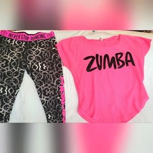 ZUMBA INSTRUCTOR LEGGINGS AND TOP